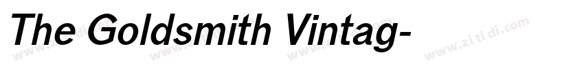 The Goldsmith Vintag字体转换